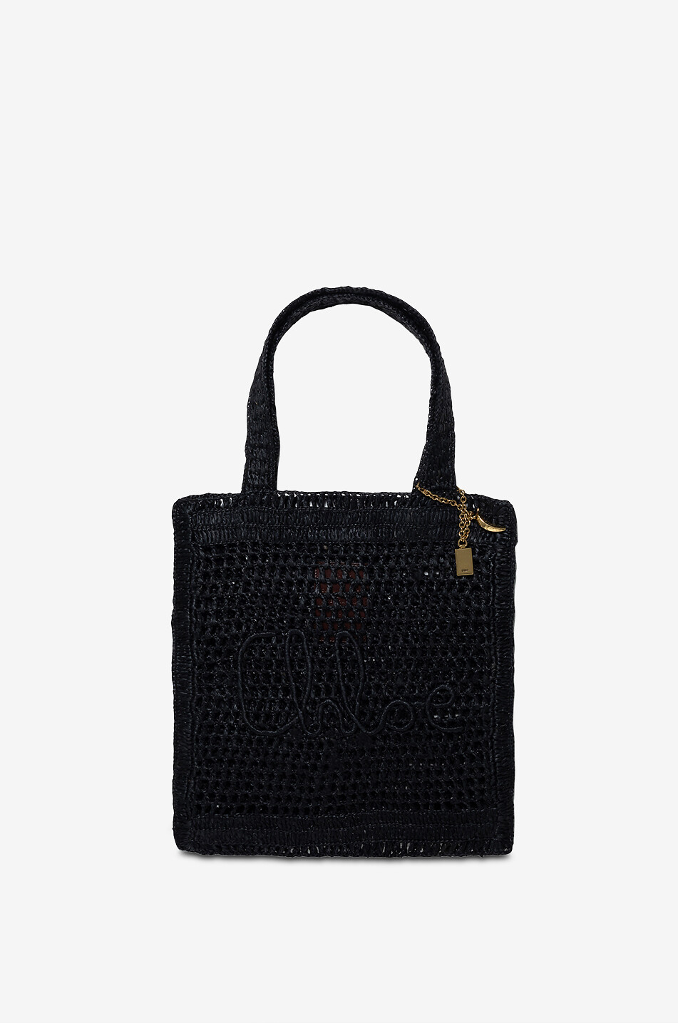 CHLOE Sac cabas ajouré en raphia Summer Banana Femme NOIR 1