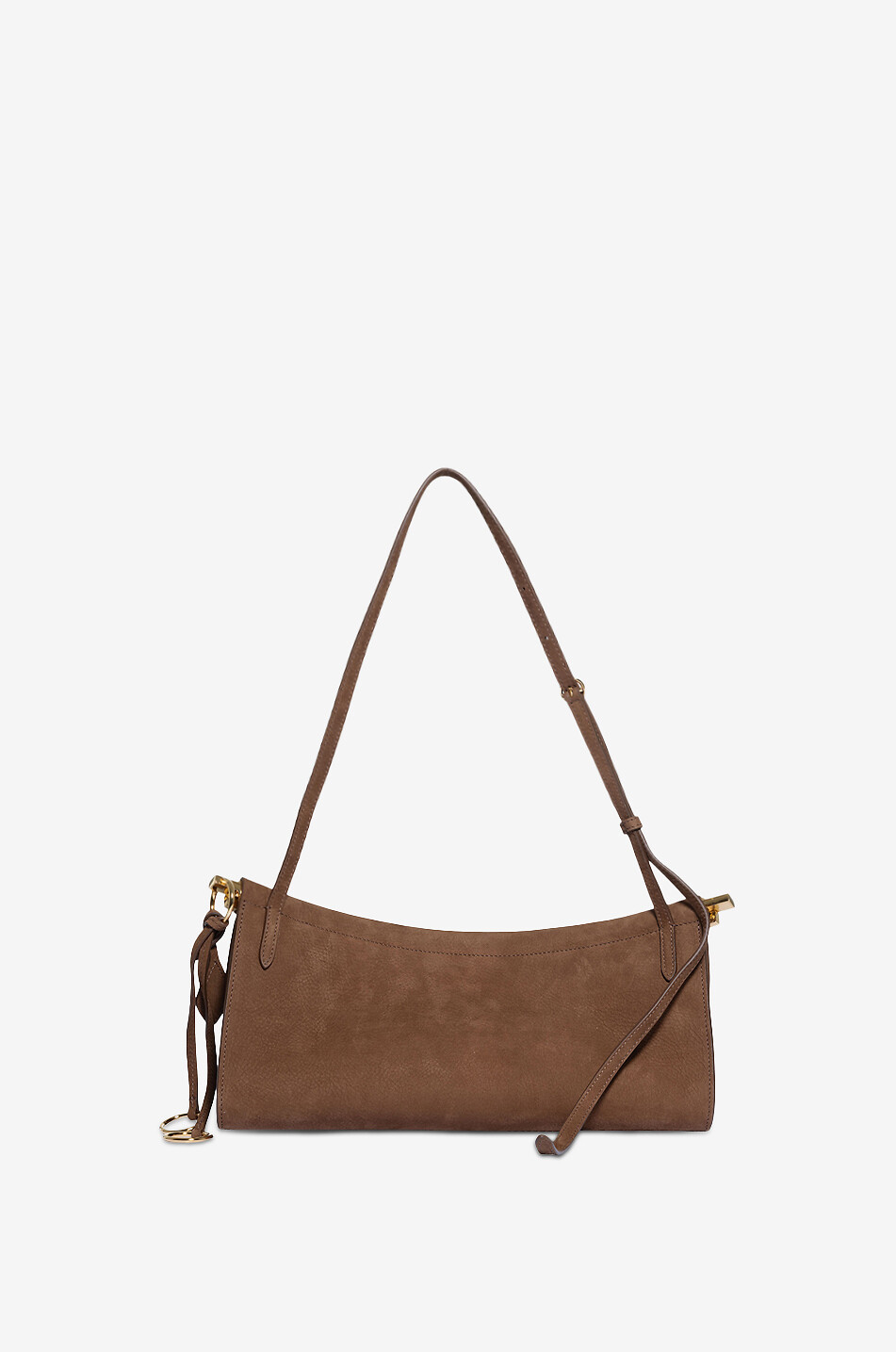 ALAÏA Schultertasche aus Nubukleder Le Click East West Medium Damen BRAUN 3