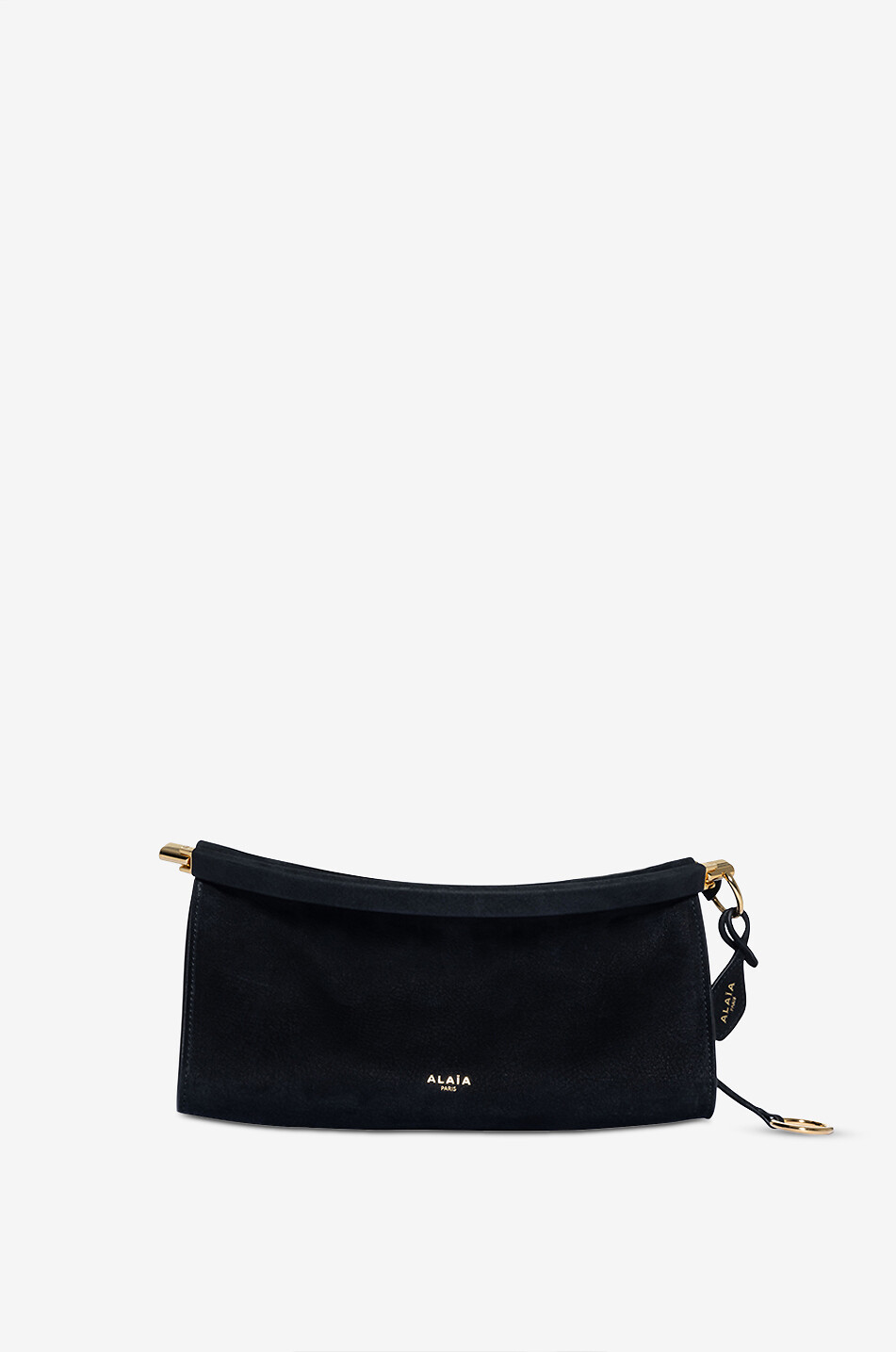 Le Click East West Small nubuck leather shoulder bag