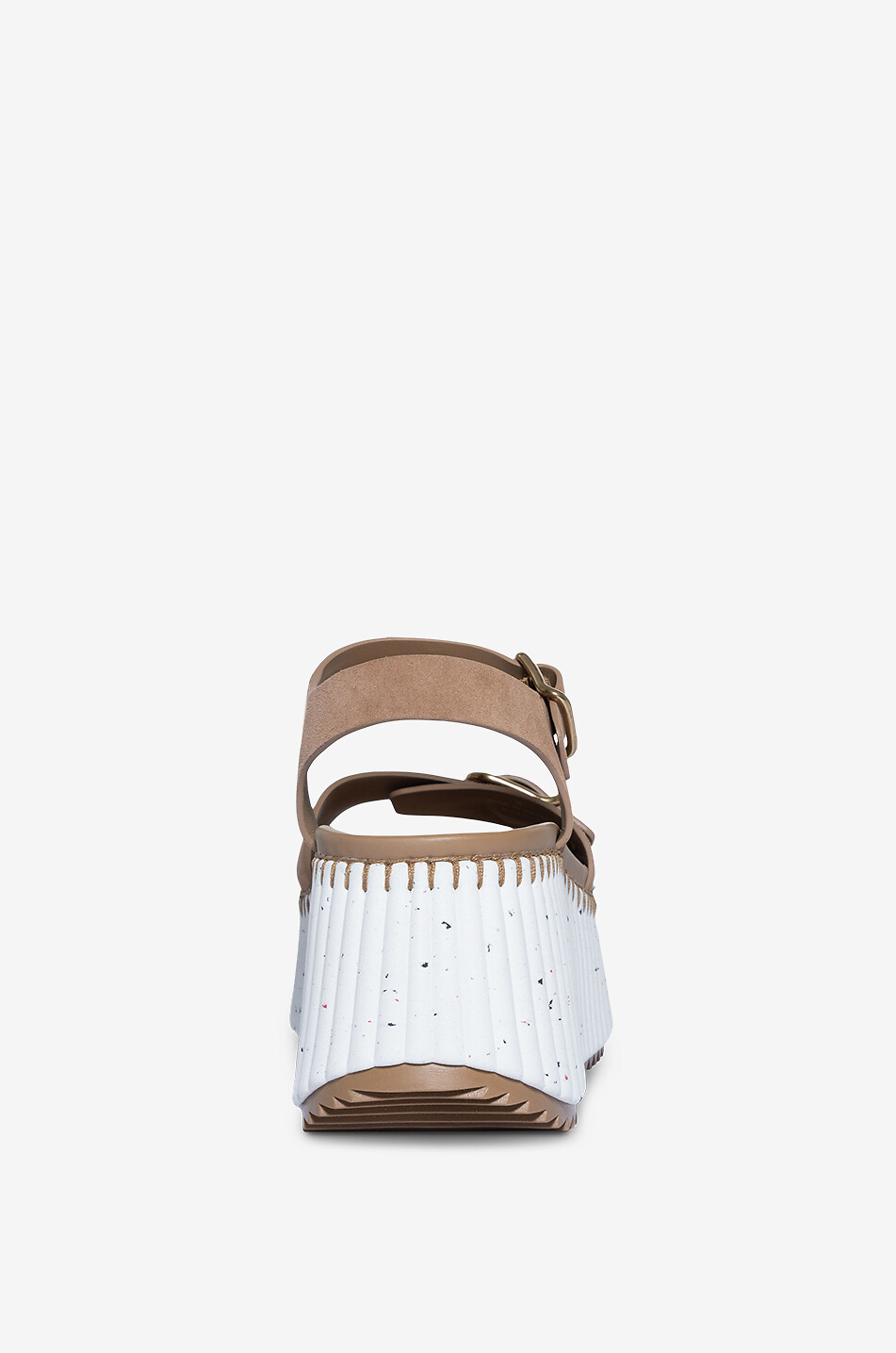 CHLOE Nama 45 suede wedge sandals Women [akeneo-beigefonce] 4