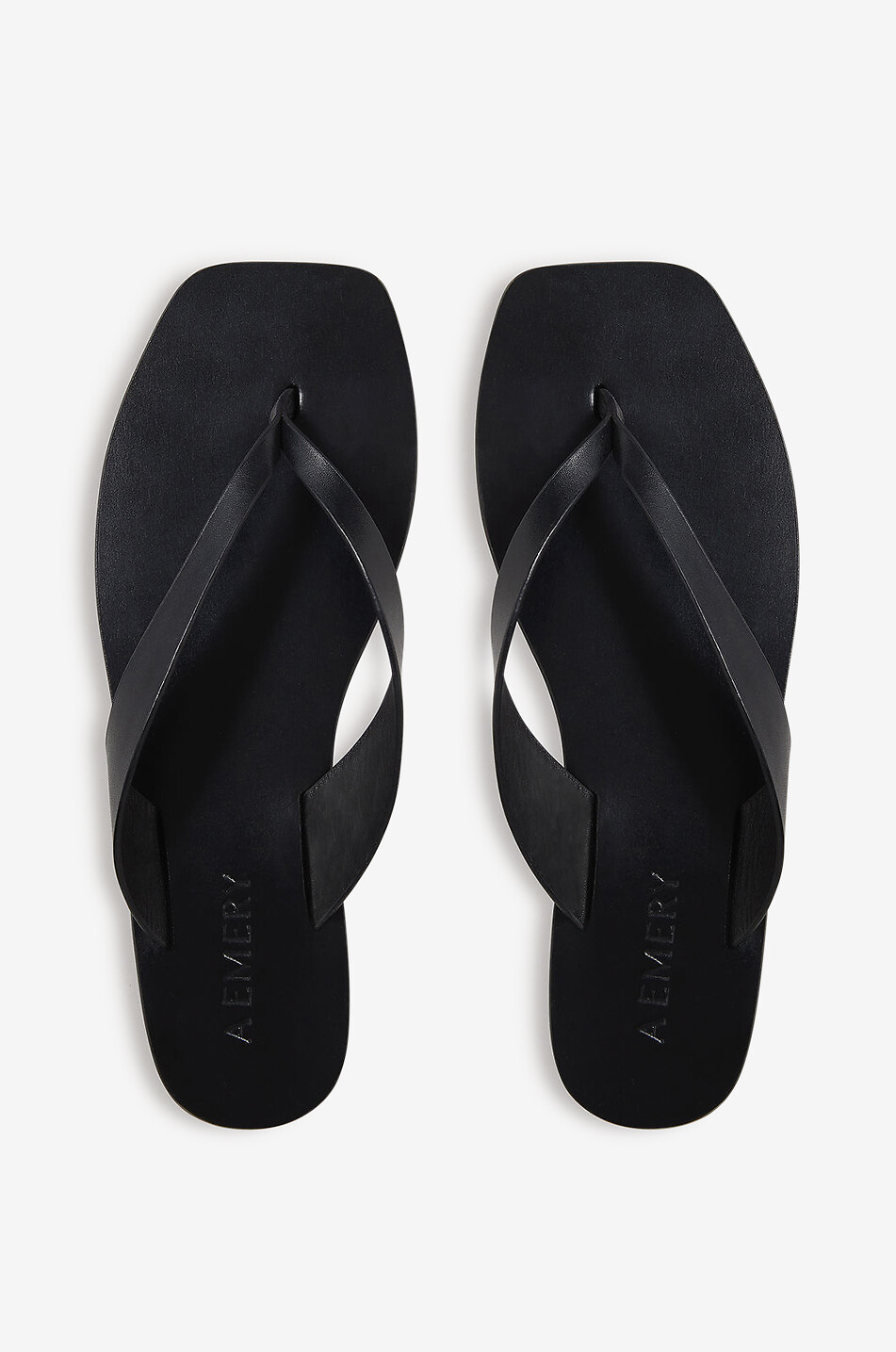 A.EMERY Flip-Flops aus Leder The Kinto Damen SCHWARZ 3