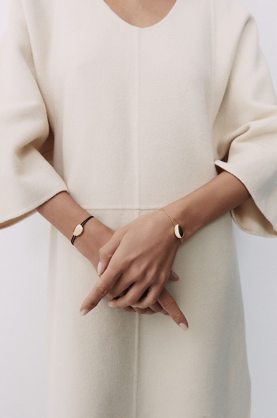 OTIUMBERG Pebble cord bracelet Women GOLDEN 2