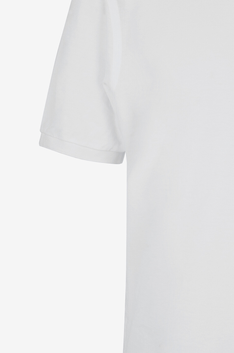 BONGÉNIE Cotton piqué short-sleeved polo shirt Men WHITE 3