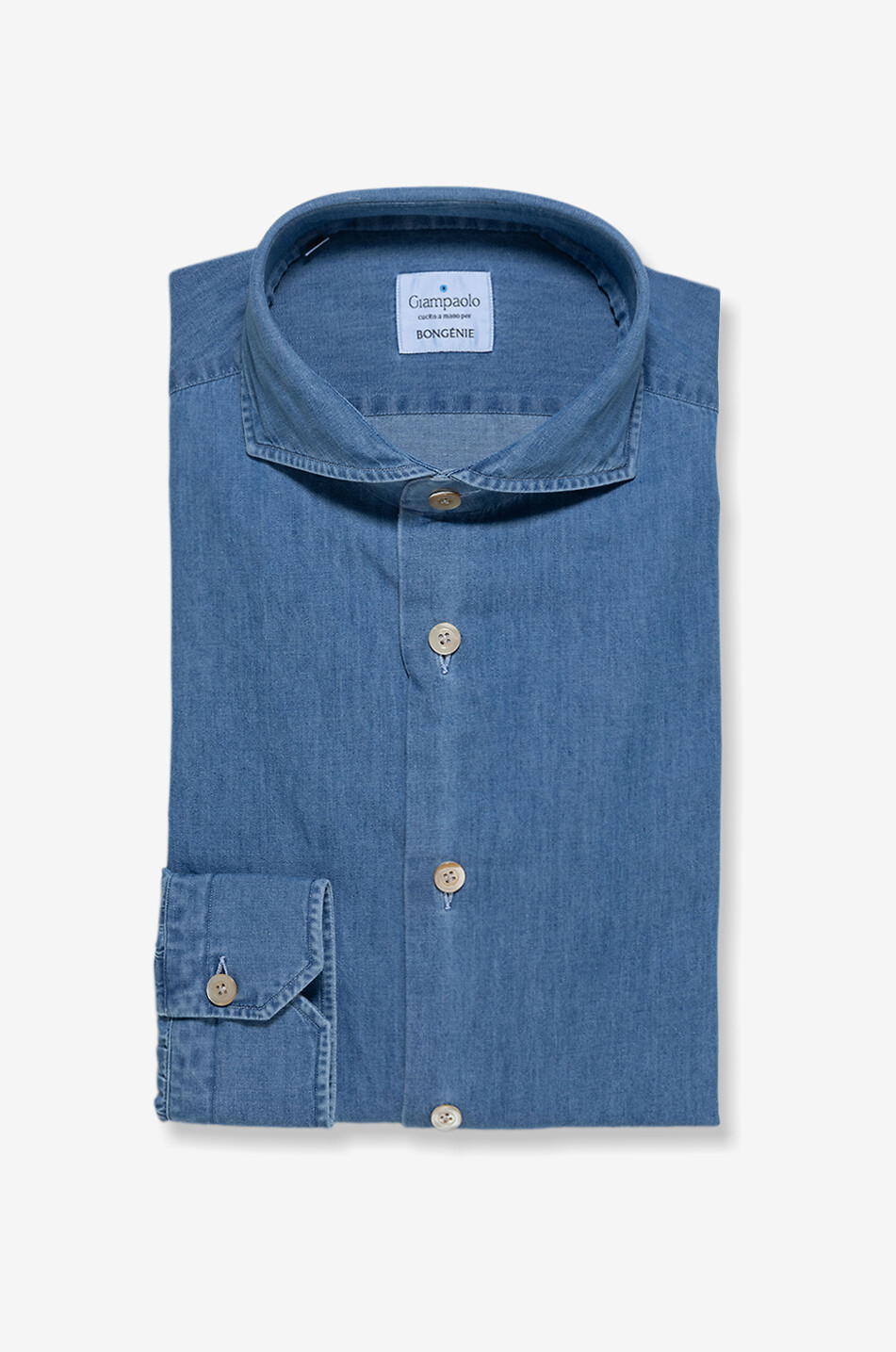 Lightweight denim long-sleeved shirt