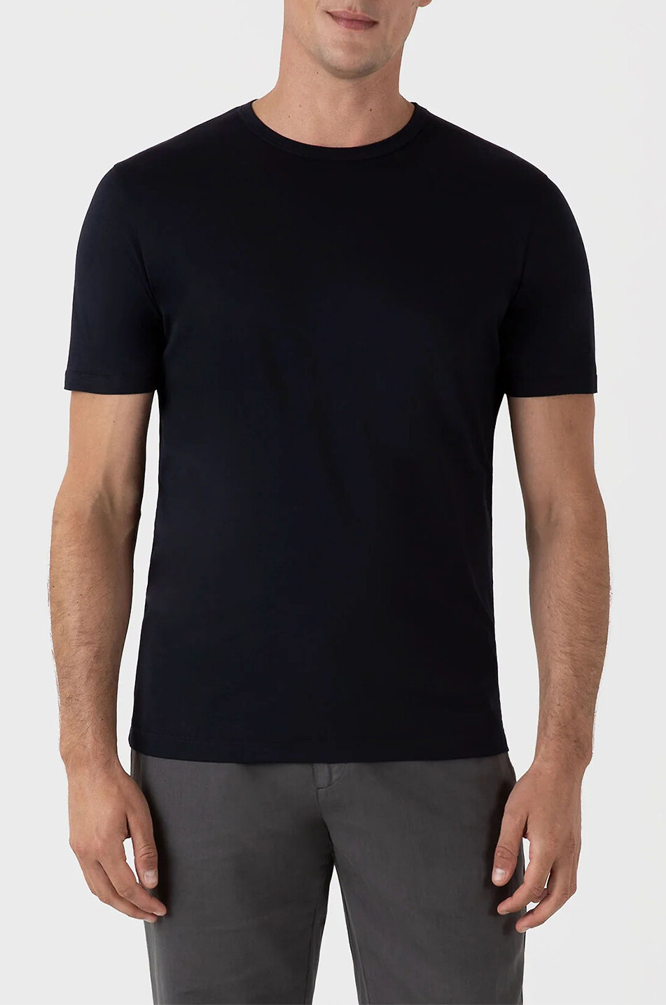 SUNSPEL T-shirt à manches courtes et col rond Classic Homme BLEU FONCE 2