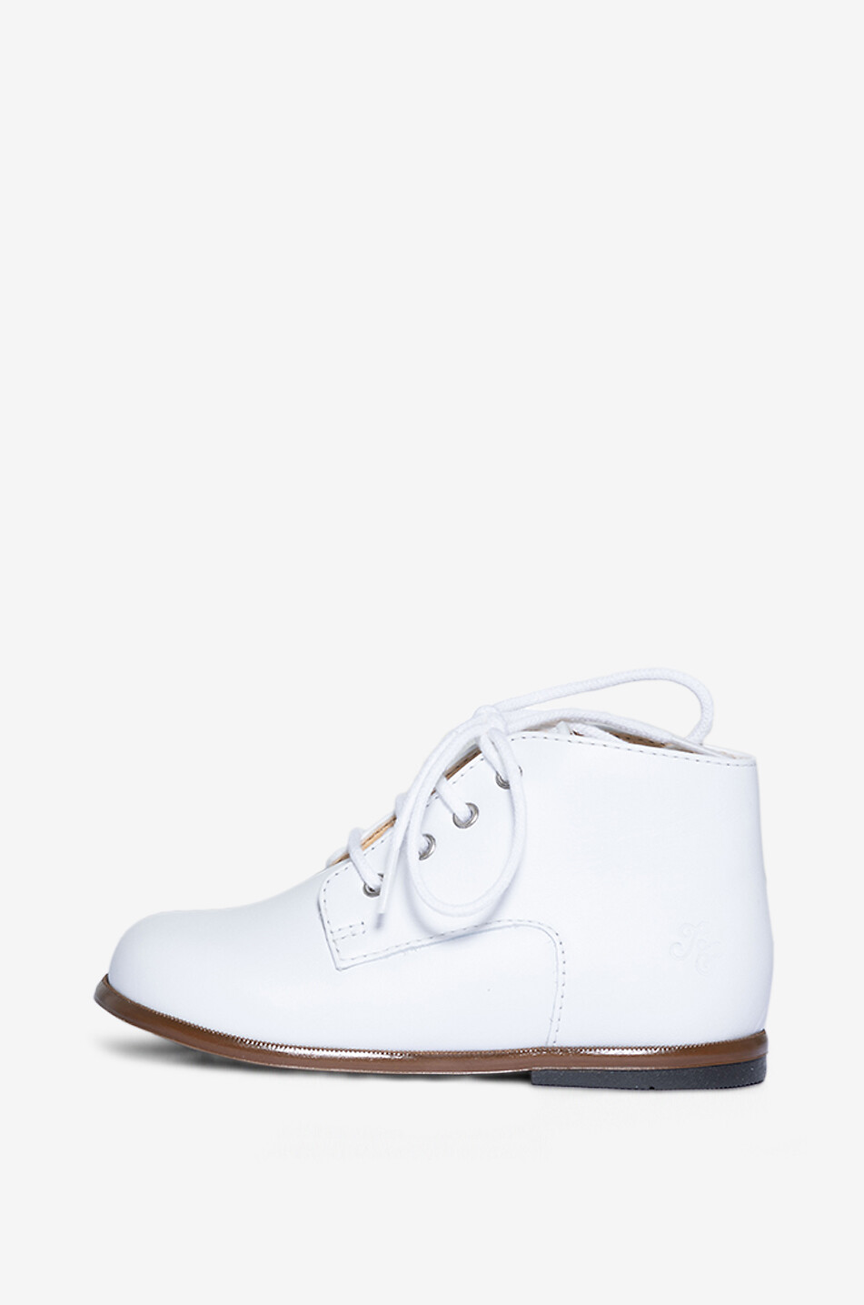 TARTINE ET CHOCOLAT Cotton and leather baby derby shoes Baby WHITE 3