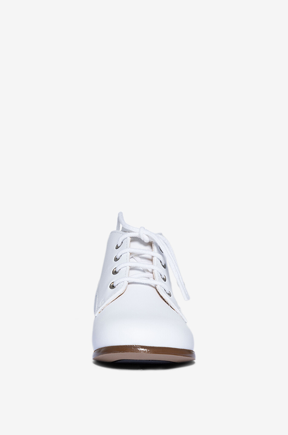 TARTINE ET CHOCOLAT Cotton and leather baby derby shoes Baby WHITE 2