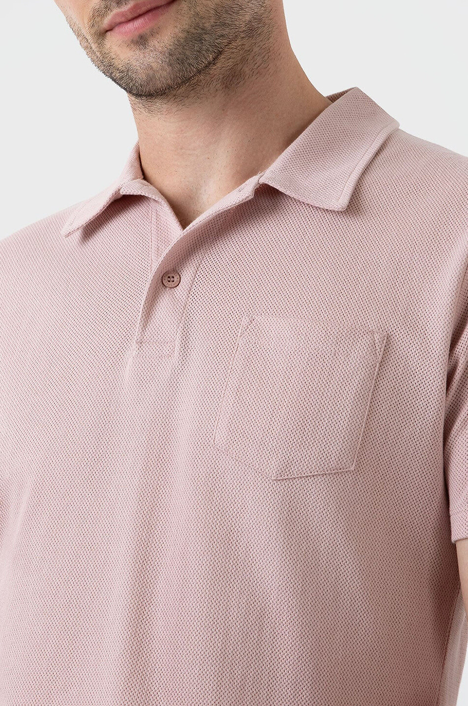 SUNSPEL Riviera Supima cotton piqué slim fit polo shirt Men LIGHT PINK 6