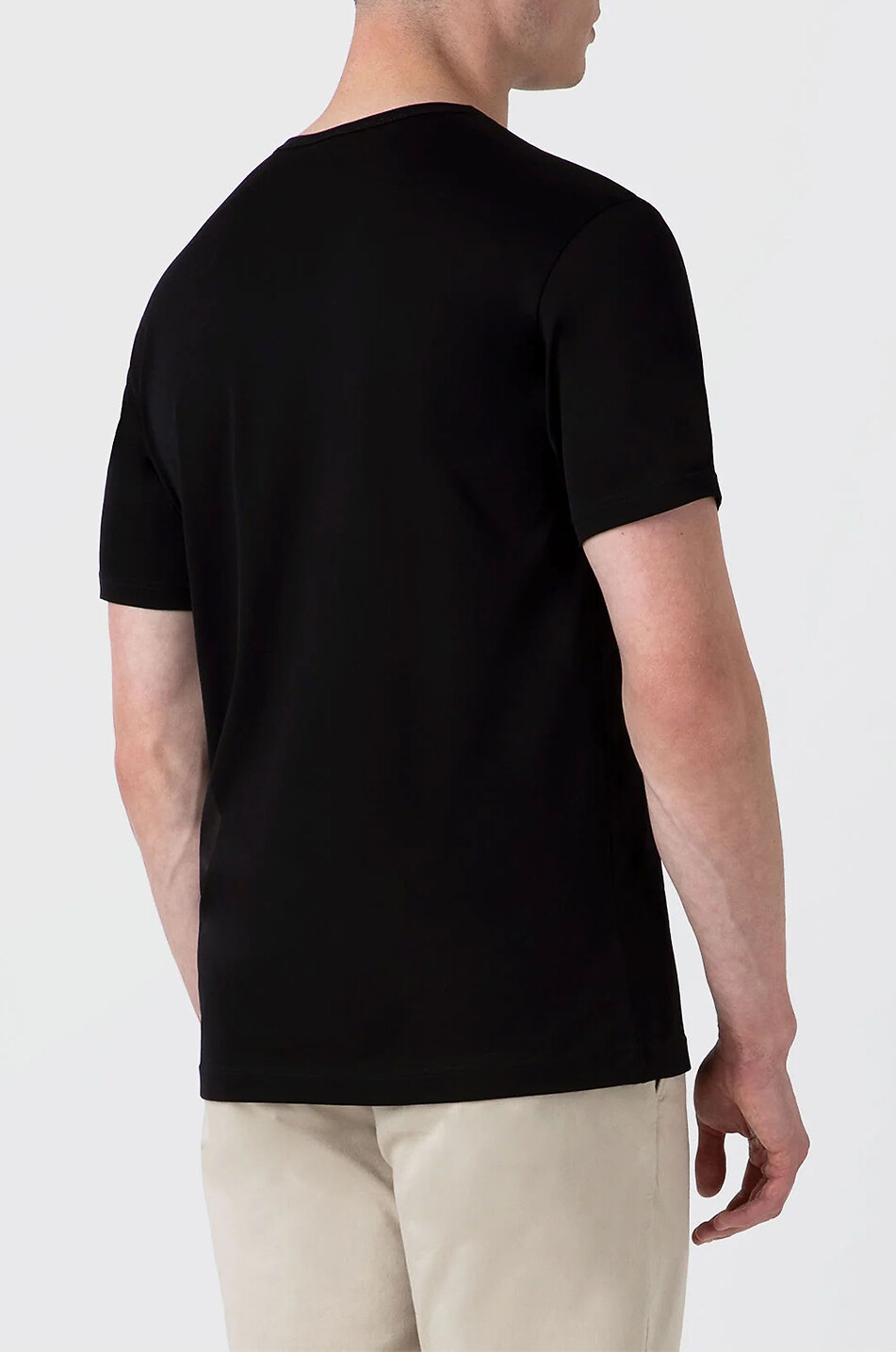 SUNSPEL Classic short-sleeved crewneck T-shirt Men BLACK 3
