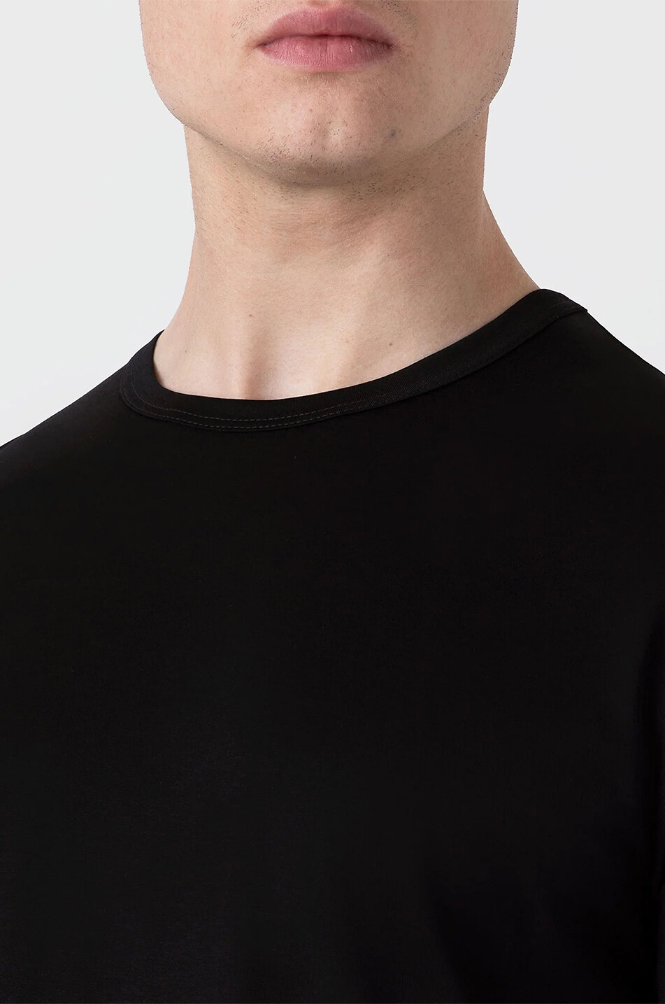SUNSPEL Classic short-sleeved crewneck T-shirt Men BLACK 5