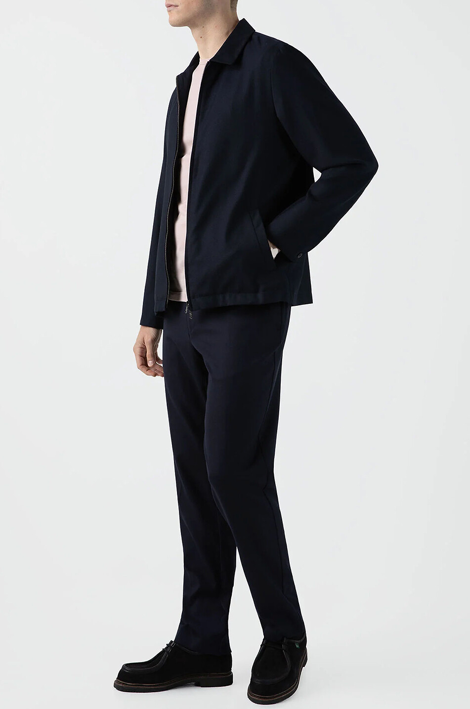 SUNSPEL Kurzarm-Rundhals-T-Shirt Classic Herren HELLROSA 4