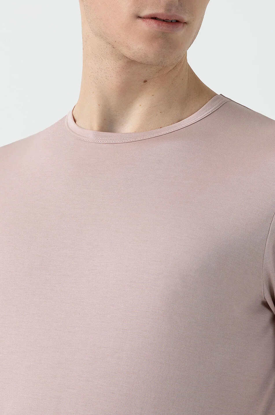 SUNSPEL Kurzarm-Rundhals-T-Shirt Classic Herren HELLROSA 5