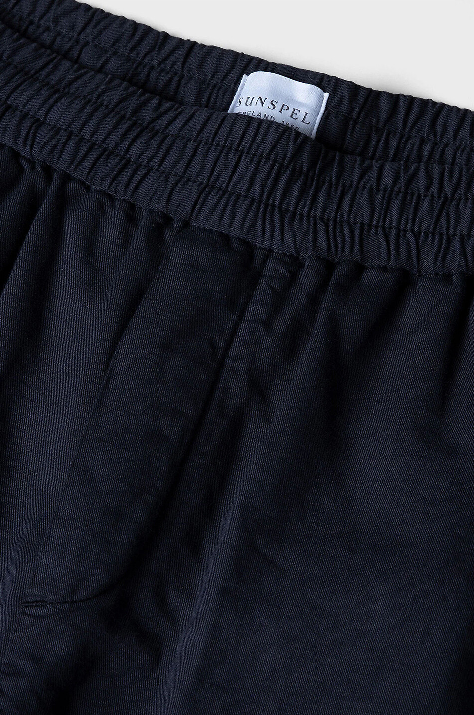 SUNSPEL Cotton drawstring trousers Men DARK BLUE 8