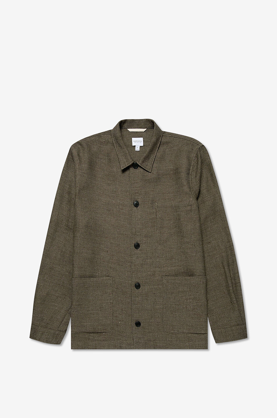 Short linen and cotton lightweight jacket