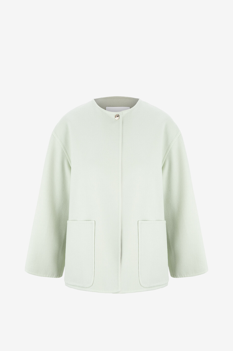 MANZONI 24 Wool loose short coat Women LIGHT GREEN 1