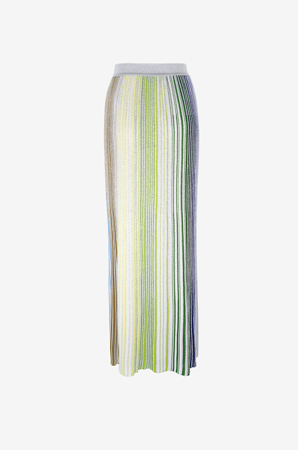 MISSONI Jupe longue rayée en maille lures Femme MULTICOLORE 2