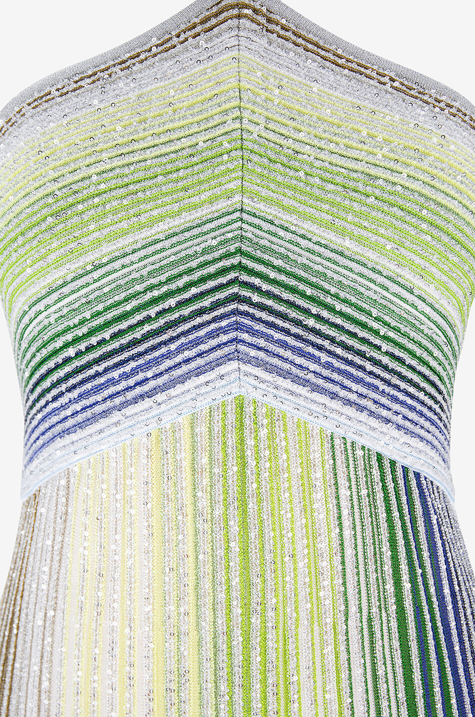 MISSONI Glittering striped lurex halteneck knit dress Women MULTI COLOURED 3