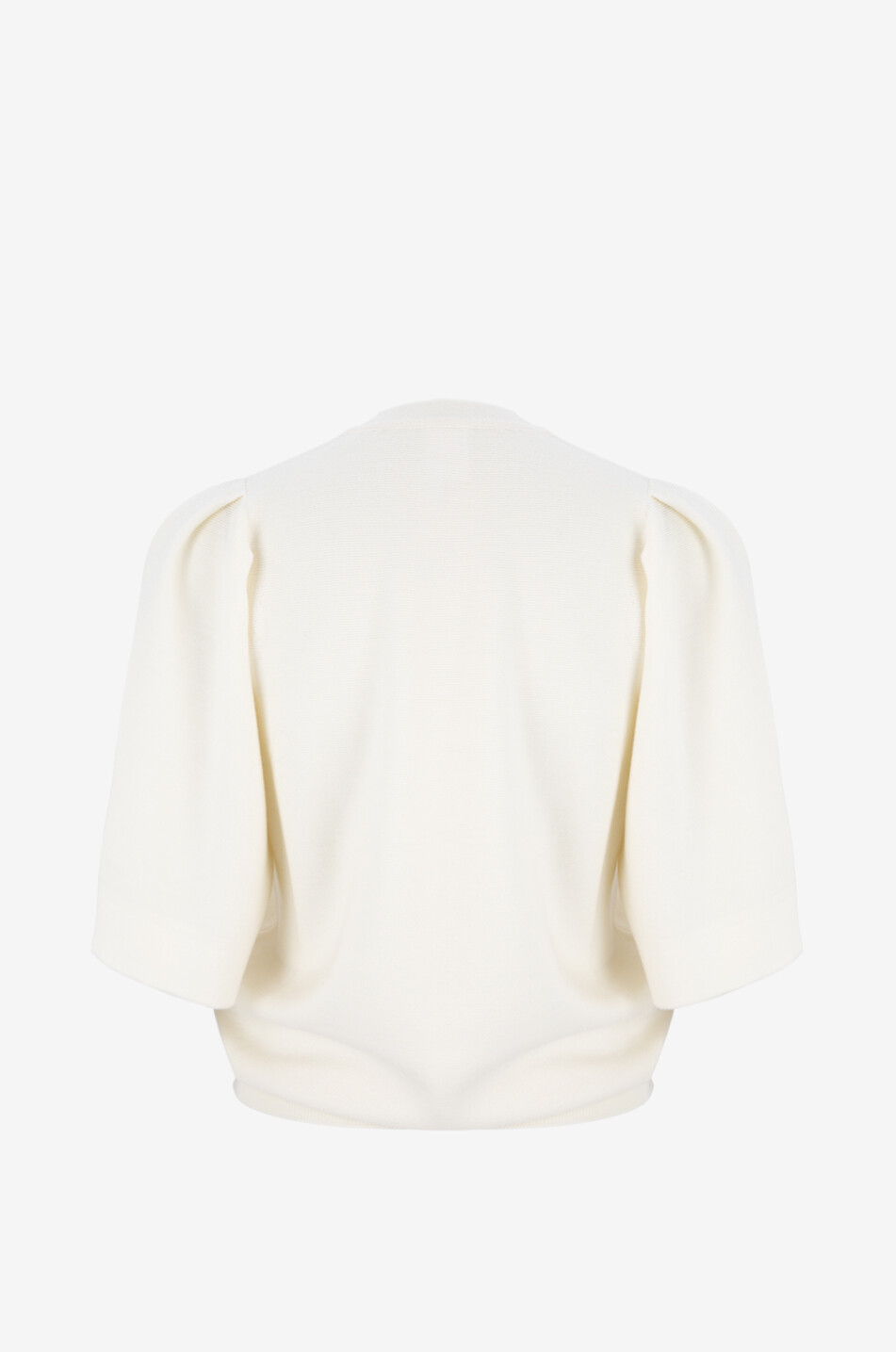 MOLLI Pull à col rond en laine vierge Tournesol Femme BLANC CASSE 2