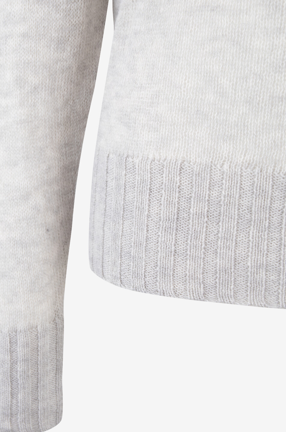 SOEUR Pull à col rond en laine mérinos Dona Femme GRIS CLAIR 3