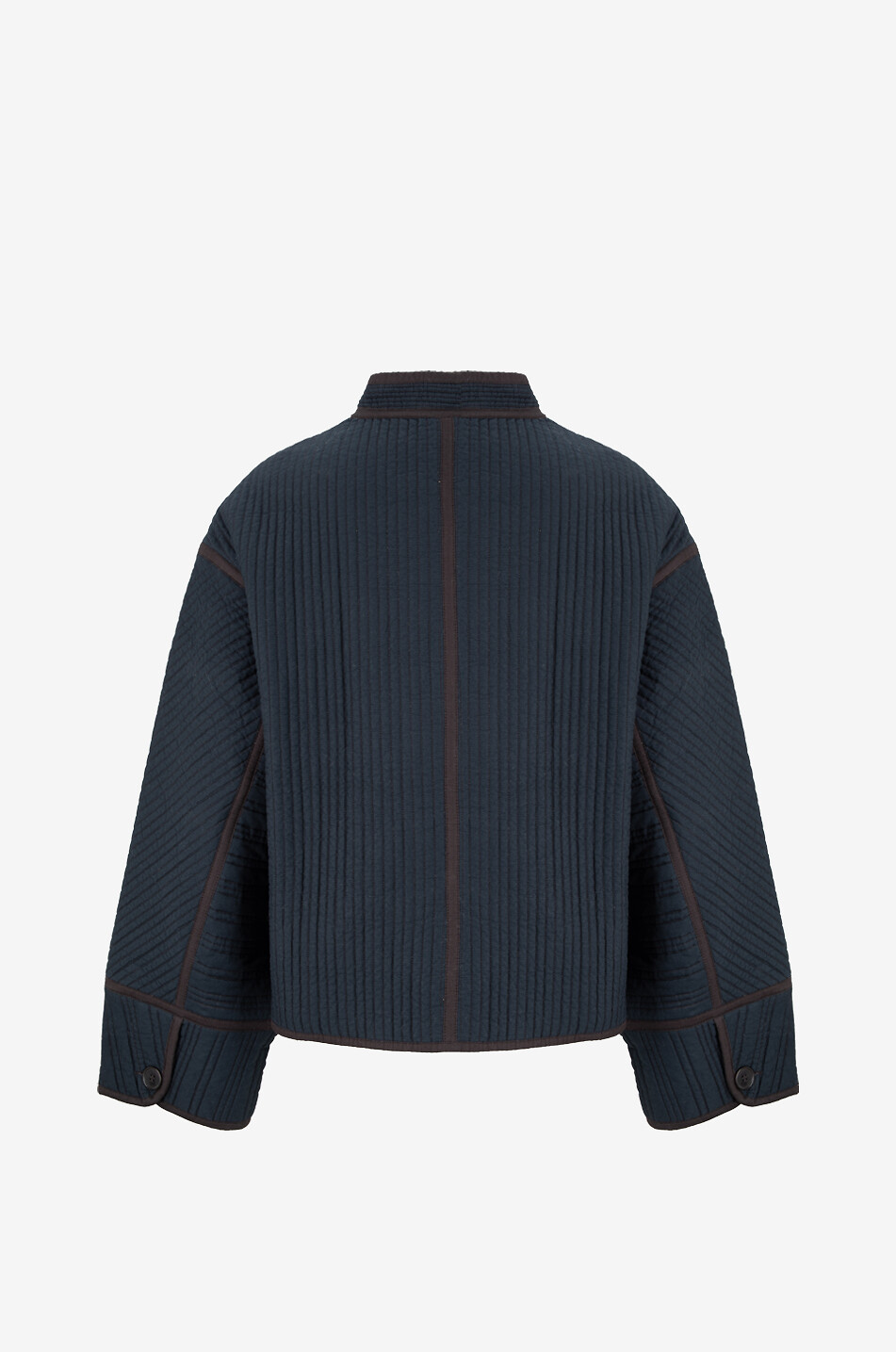 SOEUR Veste matelassée en coton Patchouli Femme BLEU FONCE 2