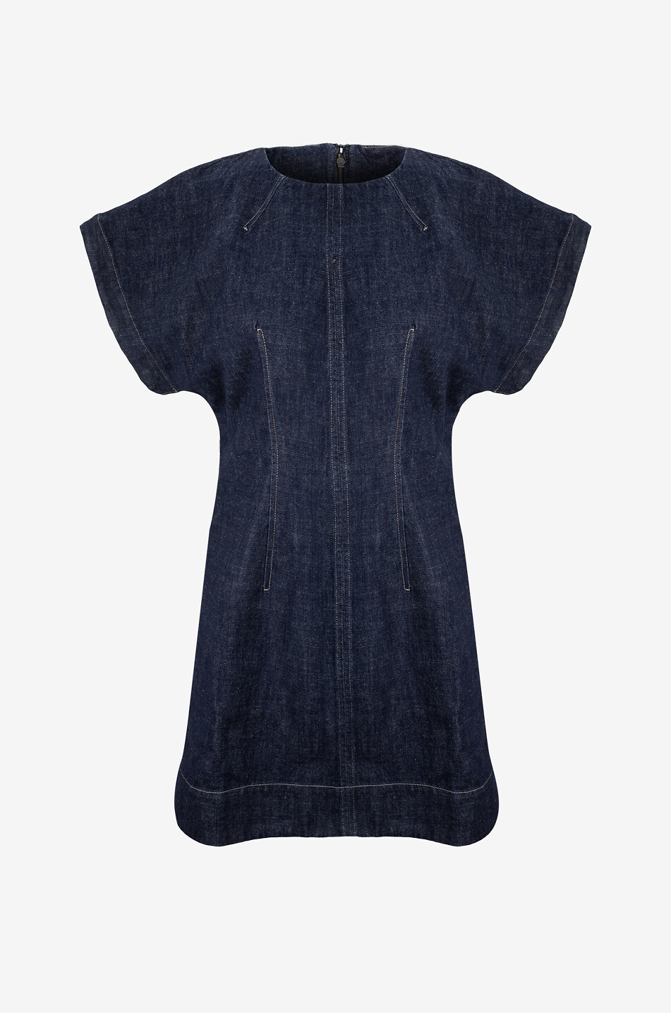SOEUR Robe courte en denim Bambino Femme BLEU FONCE 1