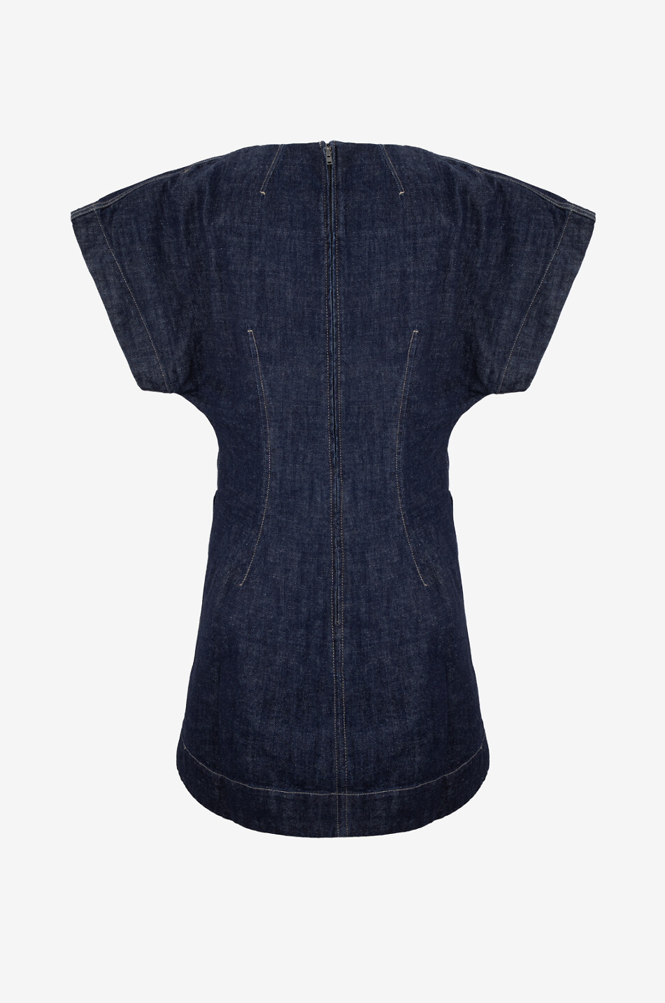 SOEUR Robe courte en denim Bambino Femme BLEU FONCE 2
