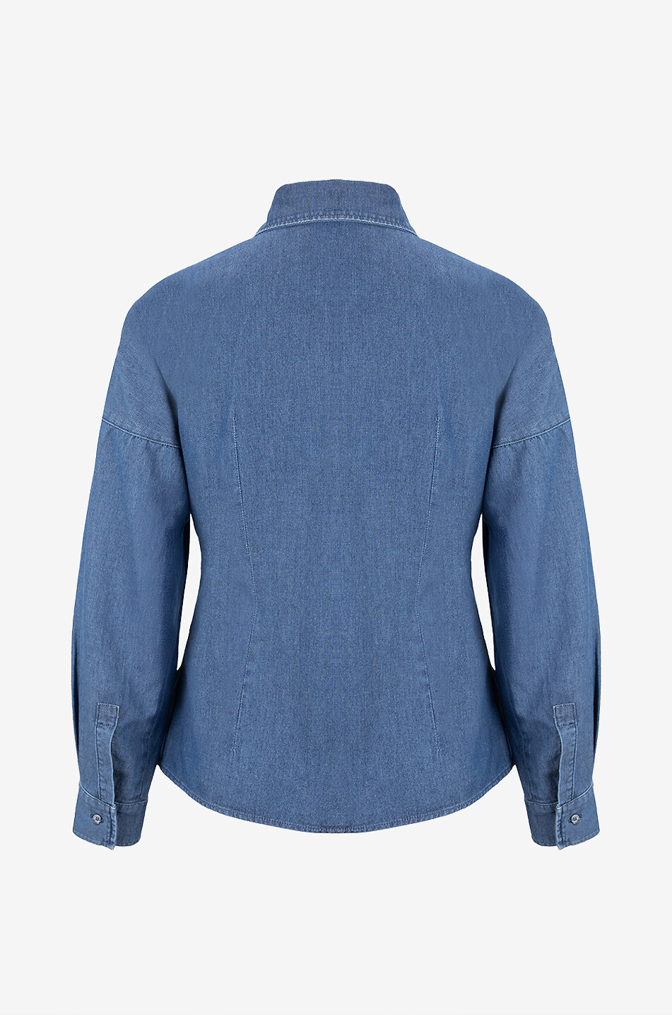 WEEKEND MAX MARA Nettare cinched denim shirt Women DARK BLUE 2