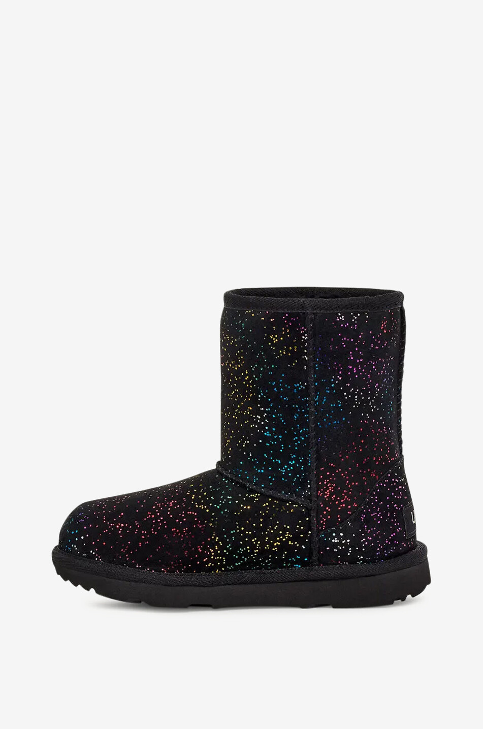 UGG Classic II Shimmer Sky Rainbow warm girls' angle boots Girl BLACK 3