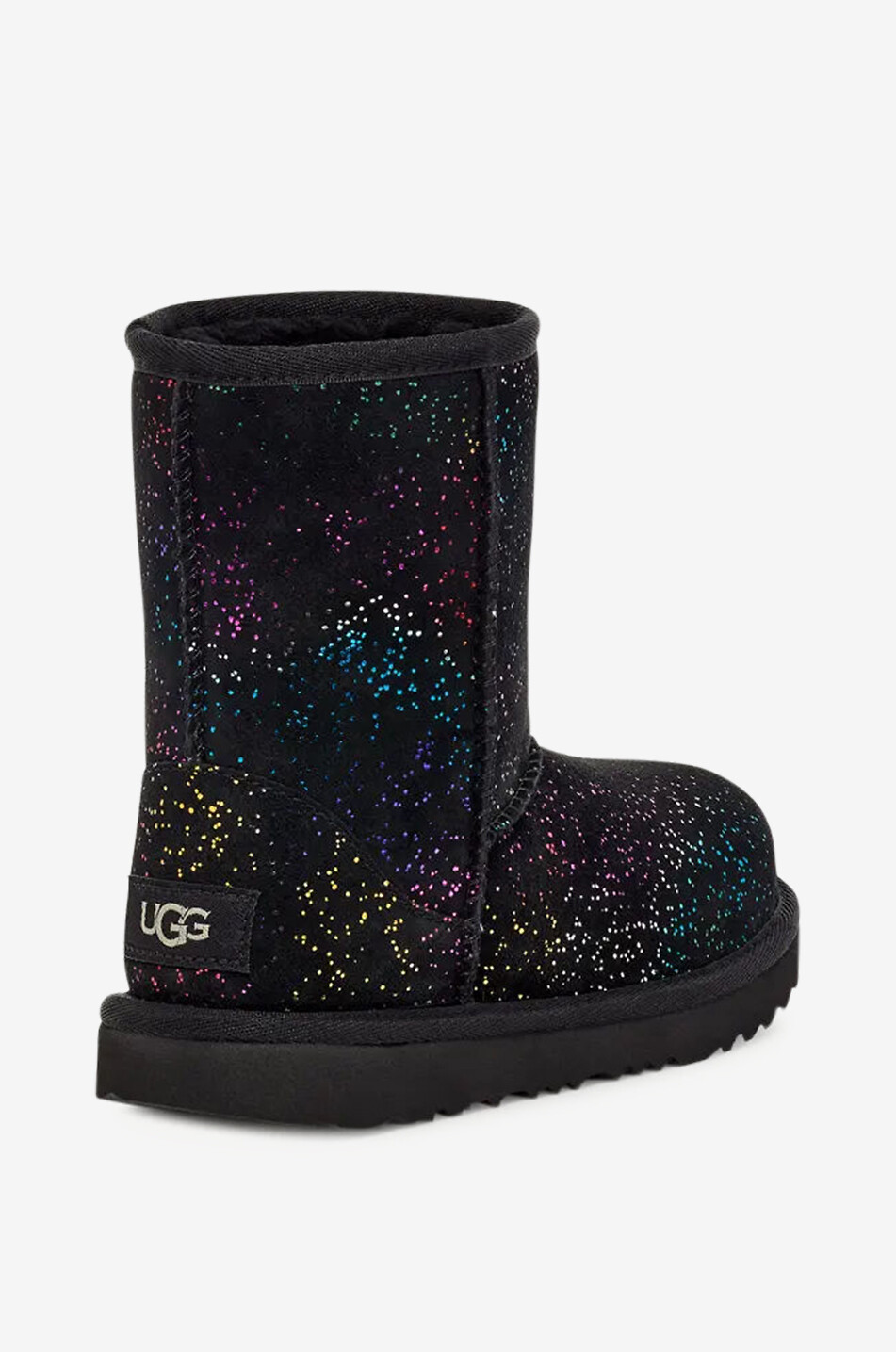 UGG Classic II Shimmer Sky Rainbow warm girls' angle boots Girl BLACK 4