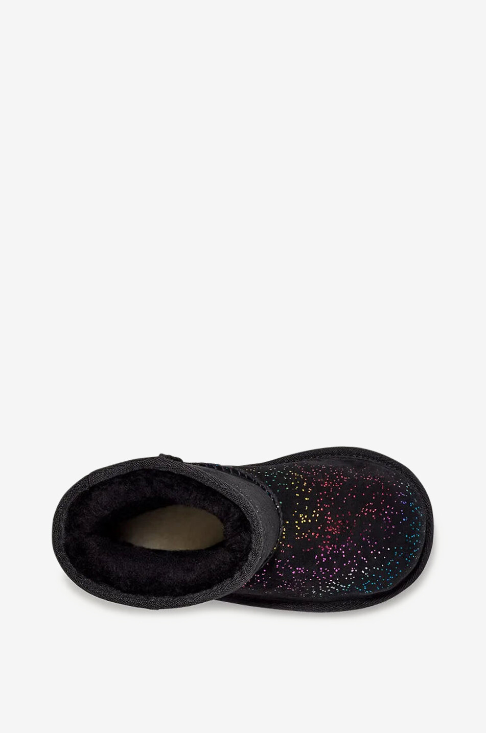 UGG T Classic II Shimmer Sky Rainbow warm toddler girls' angle boots Girl BLACK 3