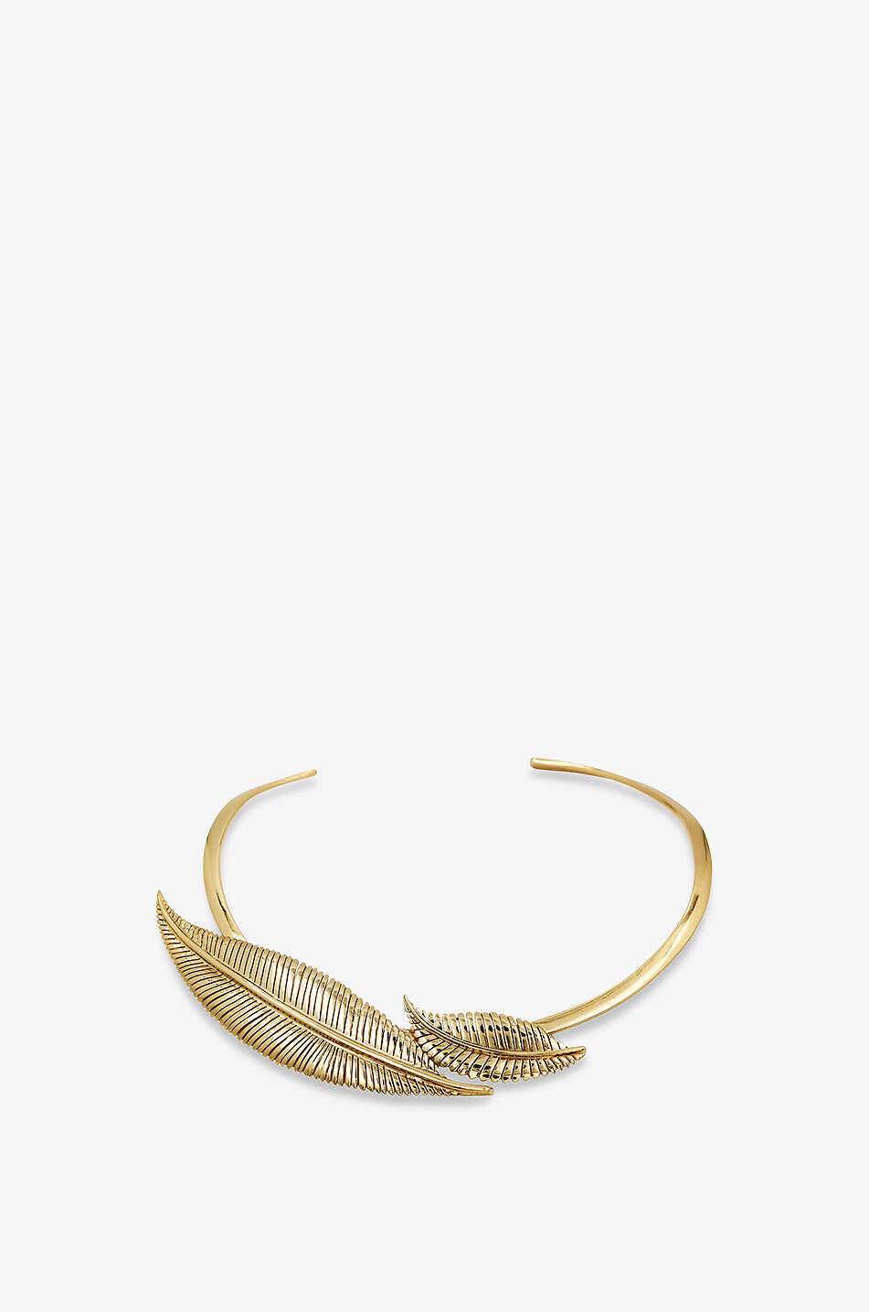 TOHUM Collier ras du cou rigide doré Botanicals Gentle Whisper Femme DORE 1