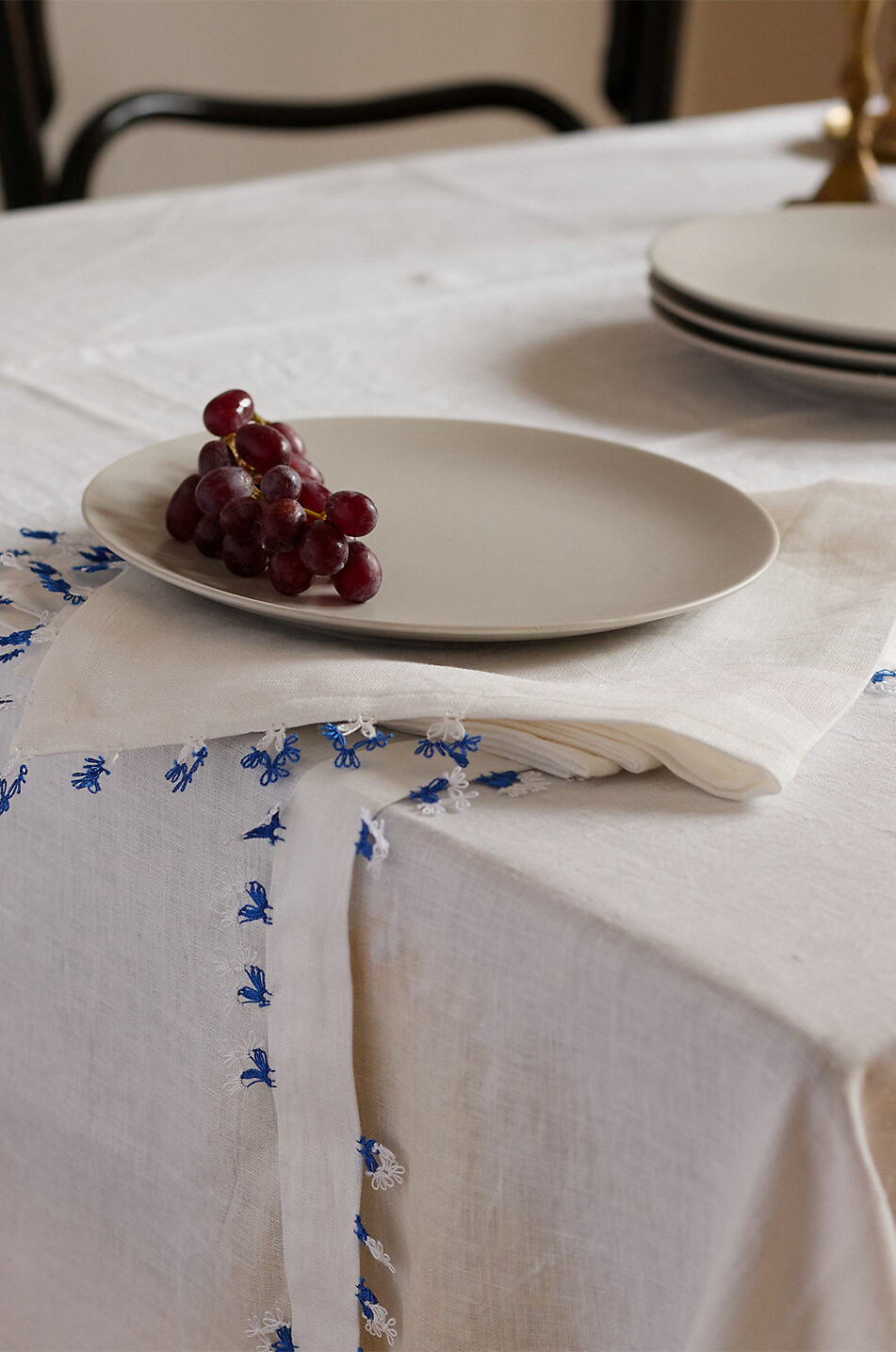 Nappe rectangulaire en lin Methap
