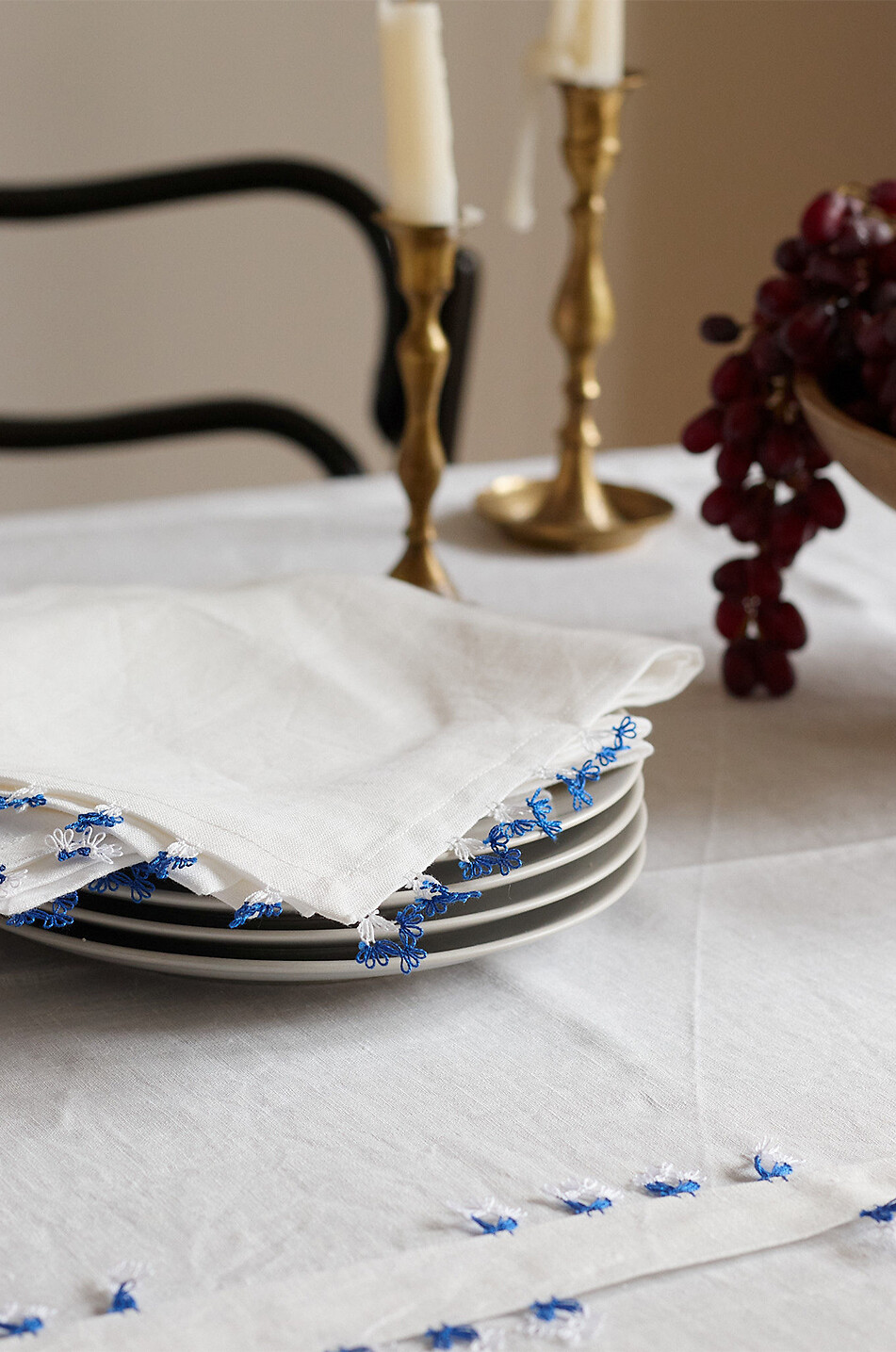 Nappe rectangulaire en lin Methap