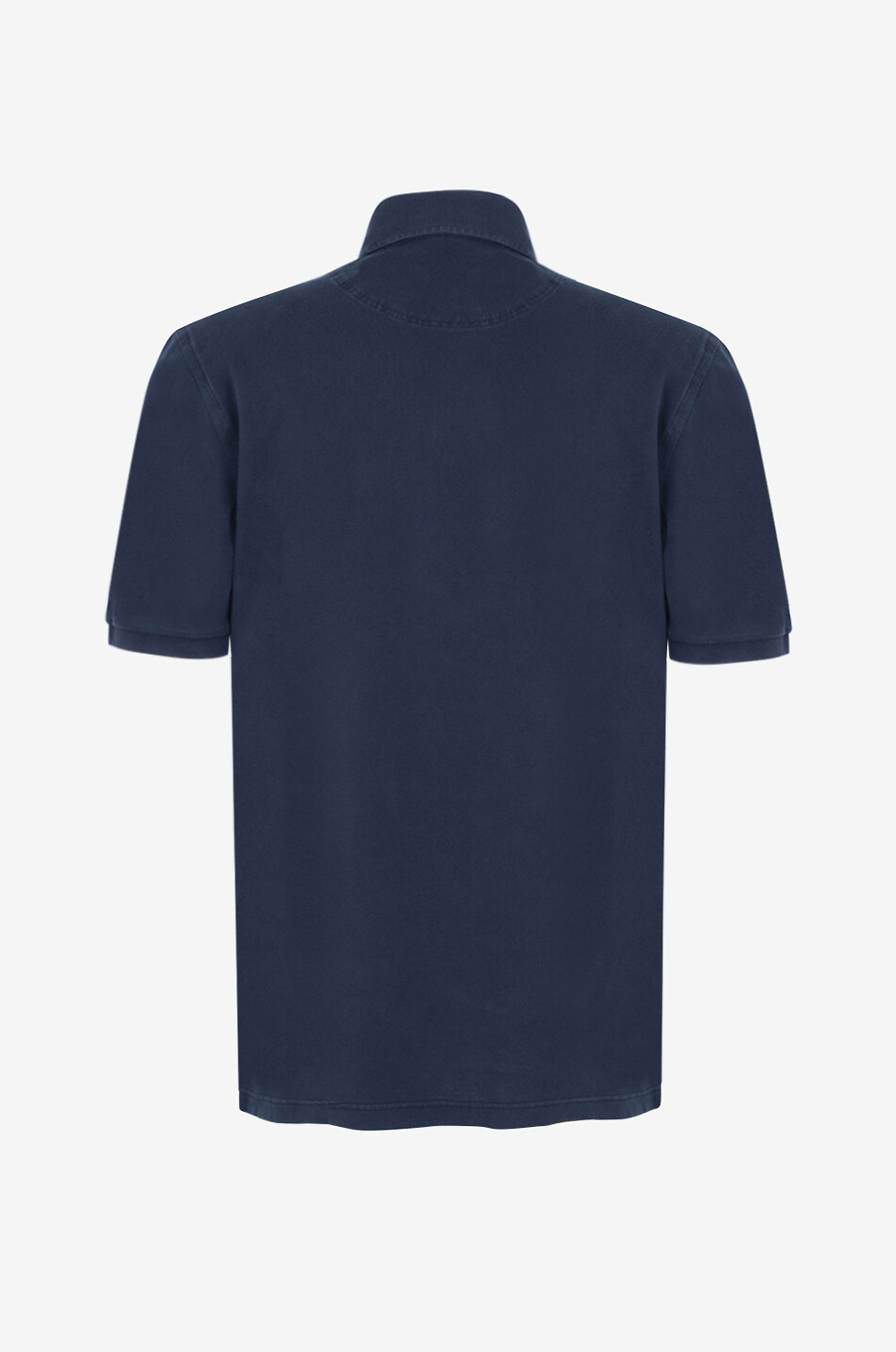 BONGÉNIE Polo à manches courtes en coton piqué Homme BLEU FONCE 2