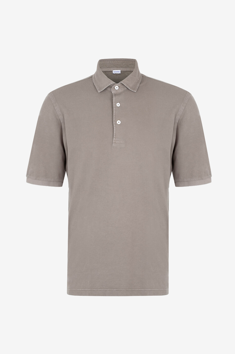 BONGÉNIE Polo à manches courtes en coton piqué Homme MARRON 1