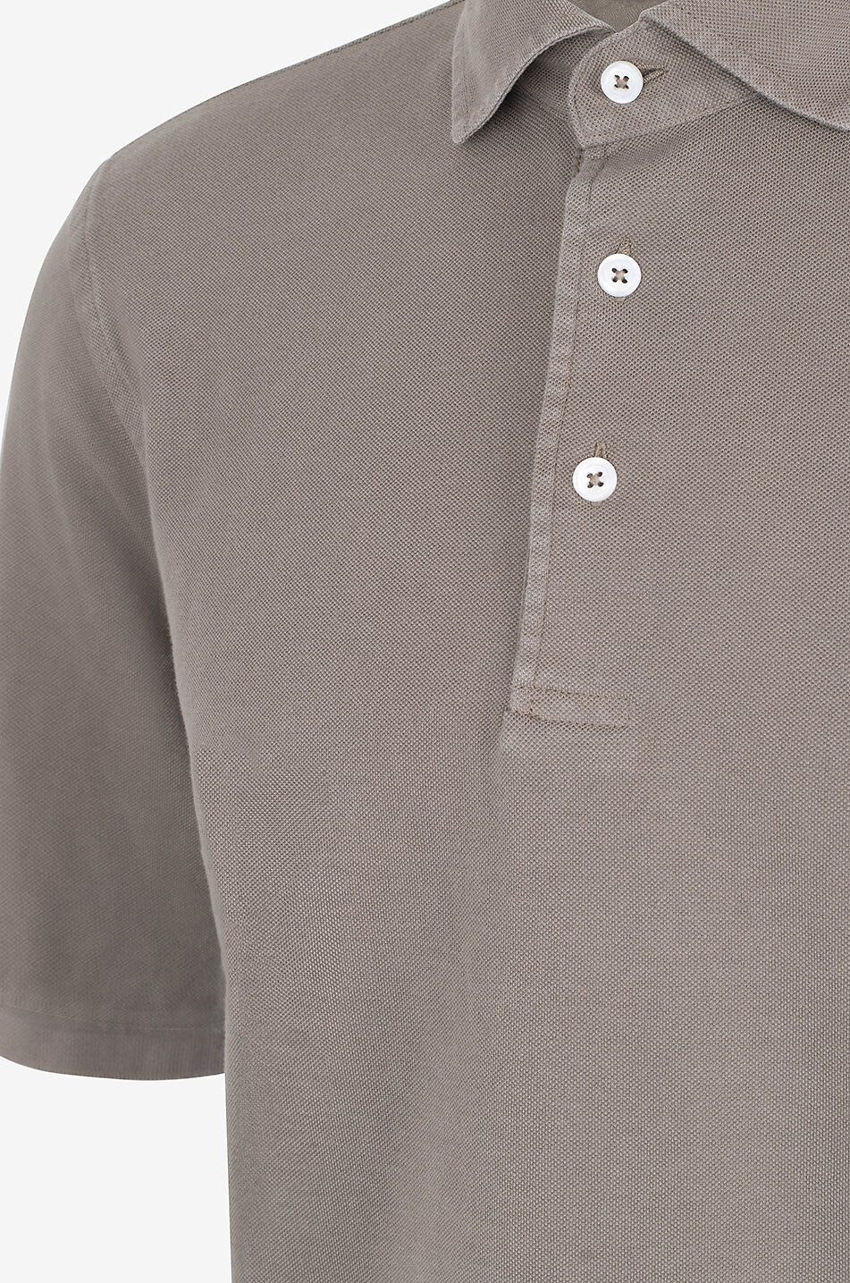 BONGÉNIE Polo à manches courtes en coton piqué Homme MARRON 3