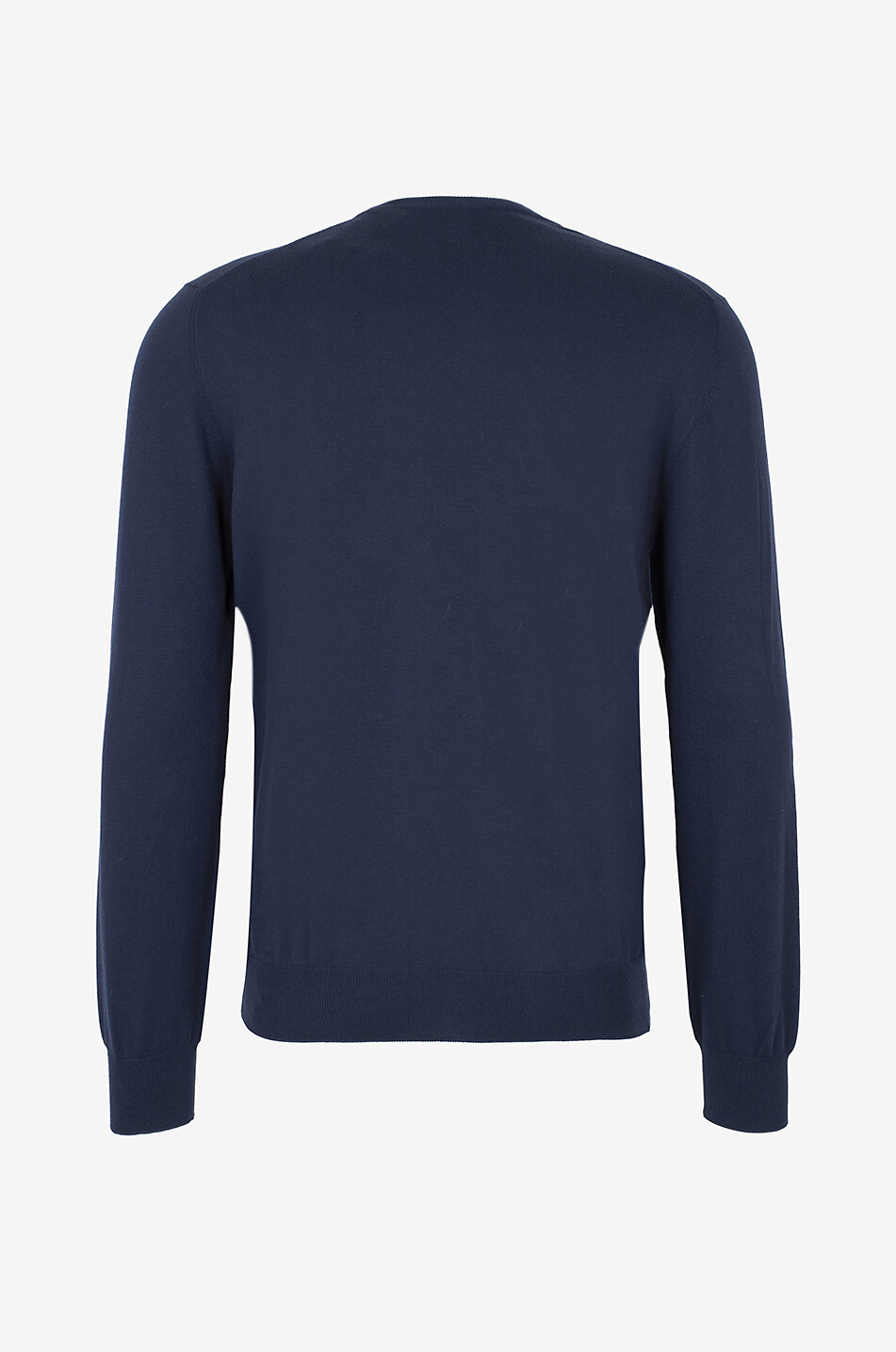 GRAN SASSO Pull à col rond en coton Homme BLEU FONCE 2