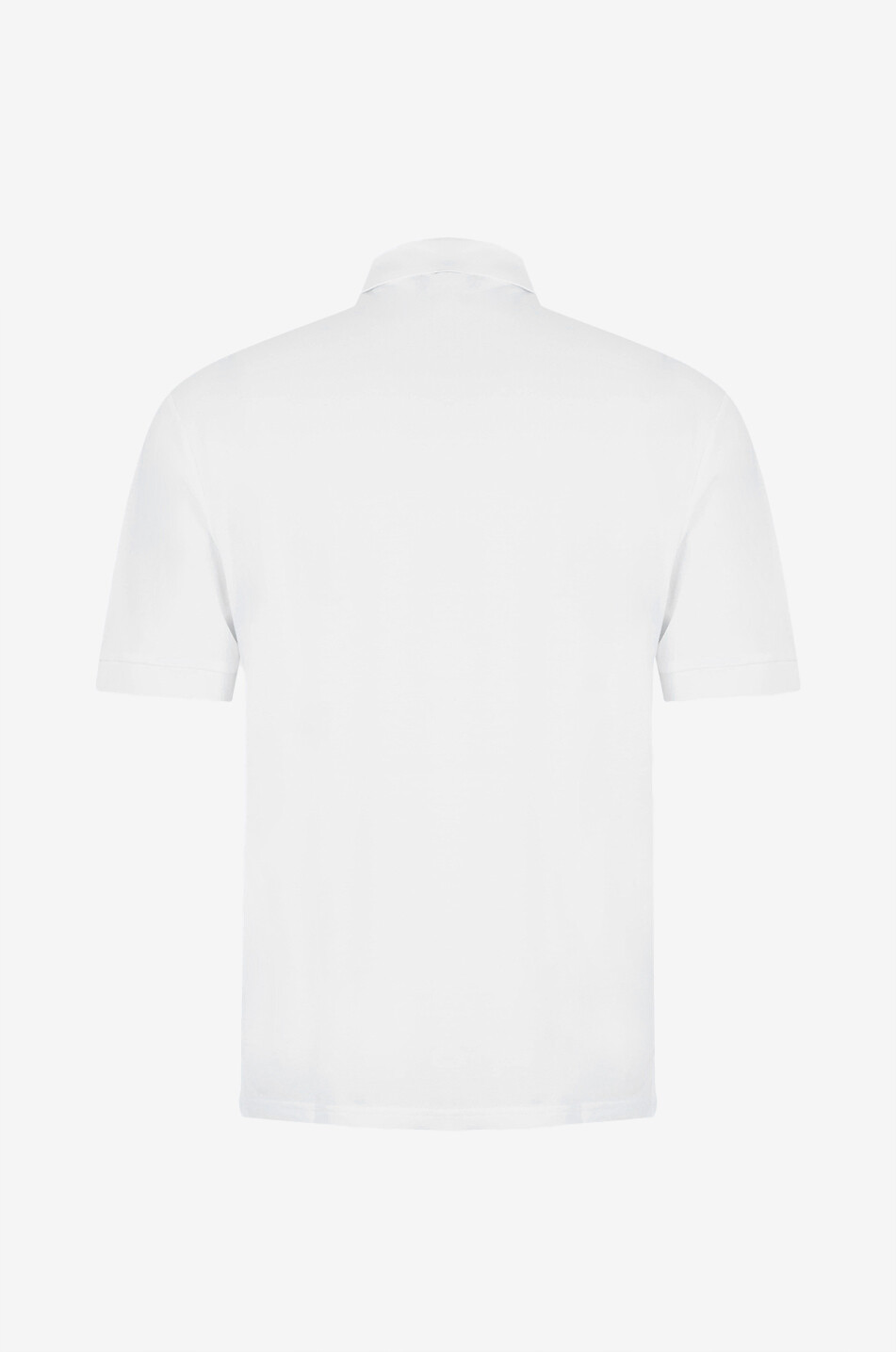 HERNO Kurzarm-Baumwoll-Polohemd mit Monogramm Herren WEISS 4
