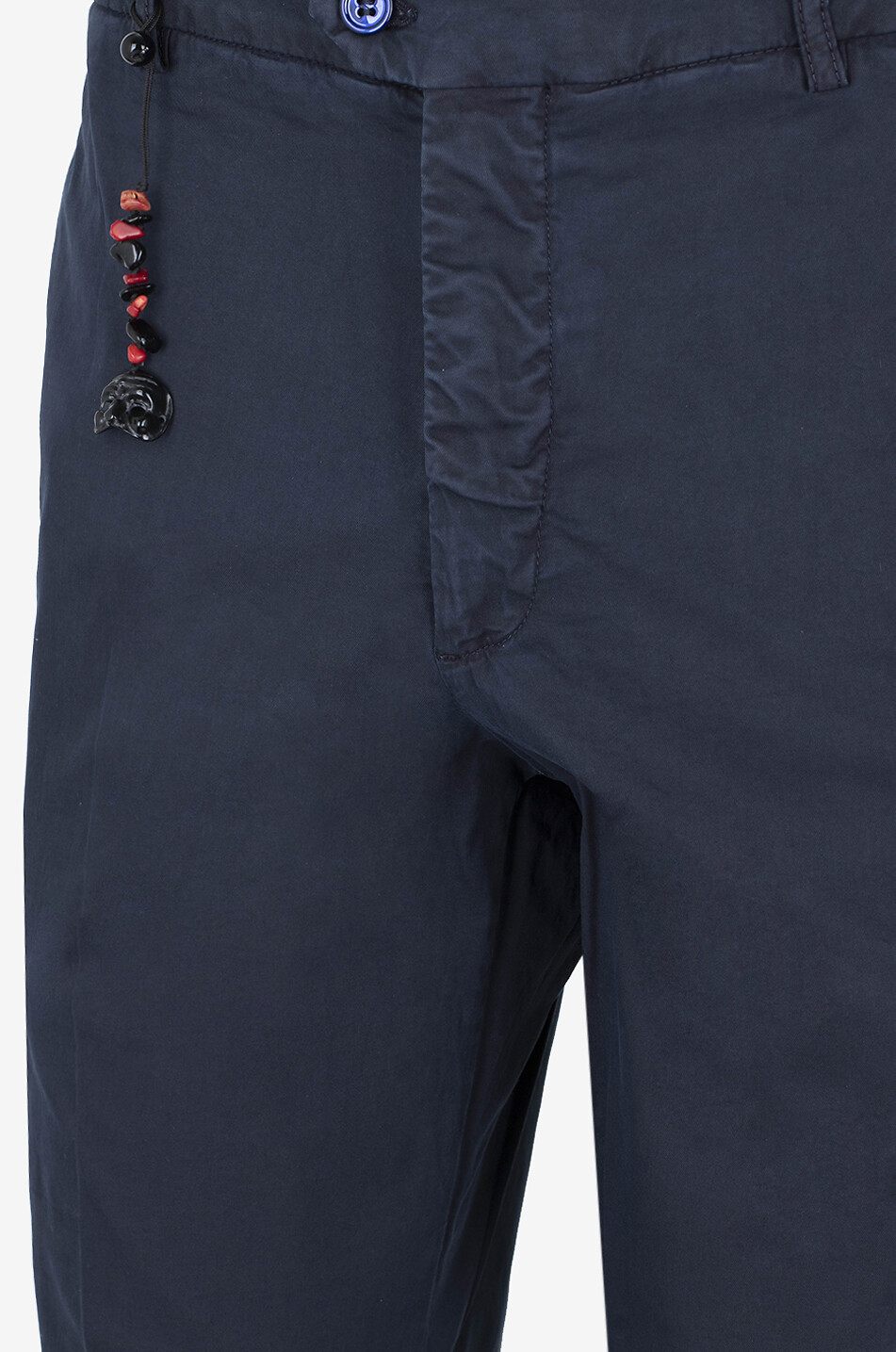 MARCO PESCAROLO Pantalon chino en coton et soie Vento Homme BLEU FONCE 3