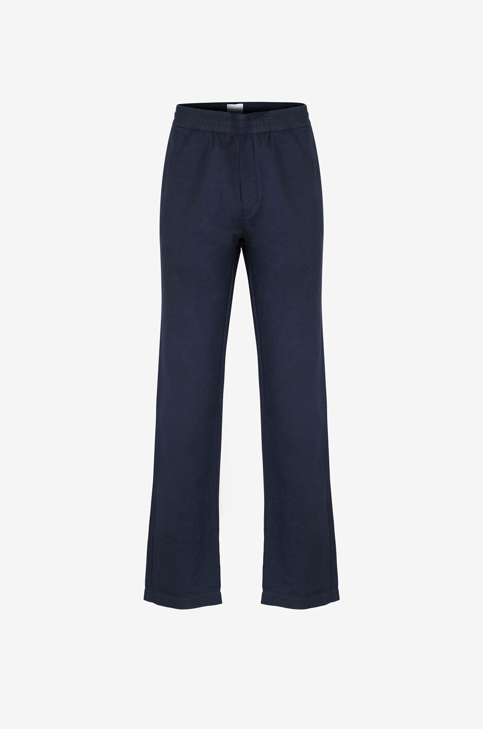 SUNSPEL Cotton drawstring trousers Men DARK BLUE 2