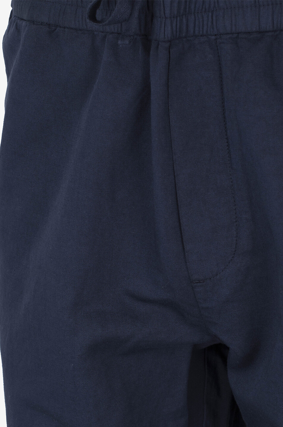 SUNSPEL Cotton drawstring trousers Men DARK BLUE 9