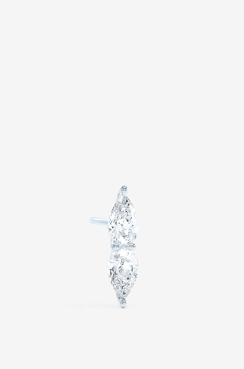 LOEV Weissgold- und Diamant-Ohrstecker The Double Pear Stud Damen WEISS 1