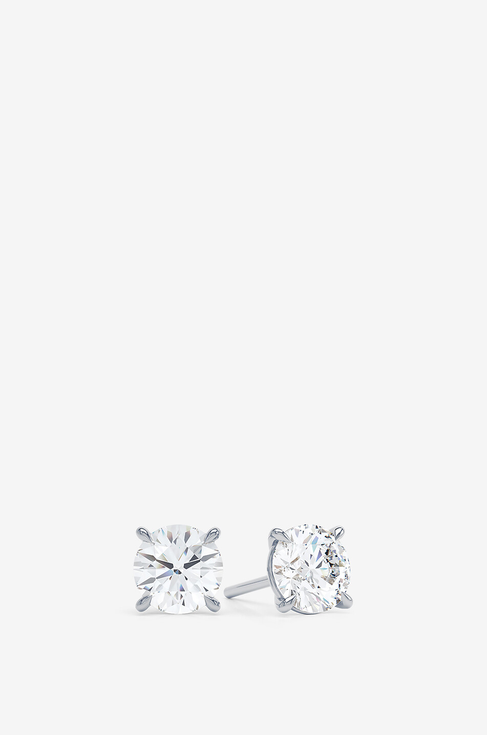 LOEV Weissgold- und Diamant-Ohrstecker The Round Brilliant Stud Damen WEISS 1