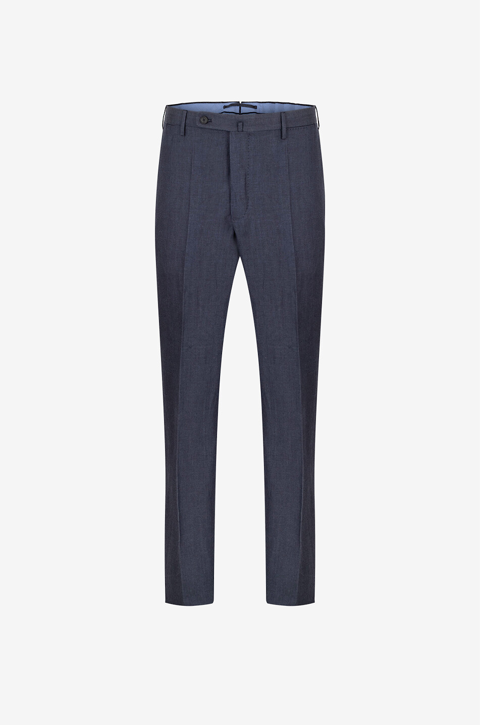 Melierte Hose aus Schurwolle Seide und Leinen