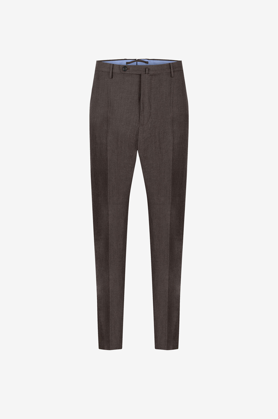 INCOTEX Melierte Hose aus Schurwolle Seide und Leinen Herren DUNKELBRAUN 1