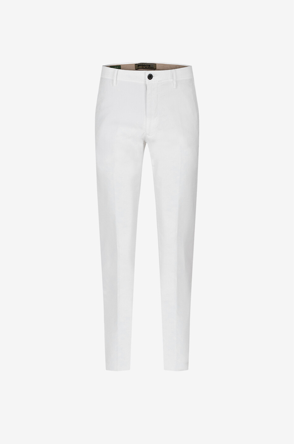 INCOTEX Slim fit cotton chino trousers Men EGGSHELL 1