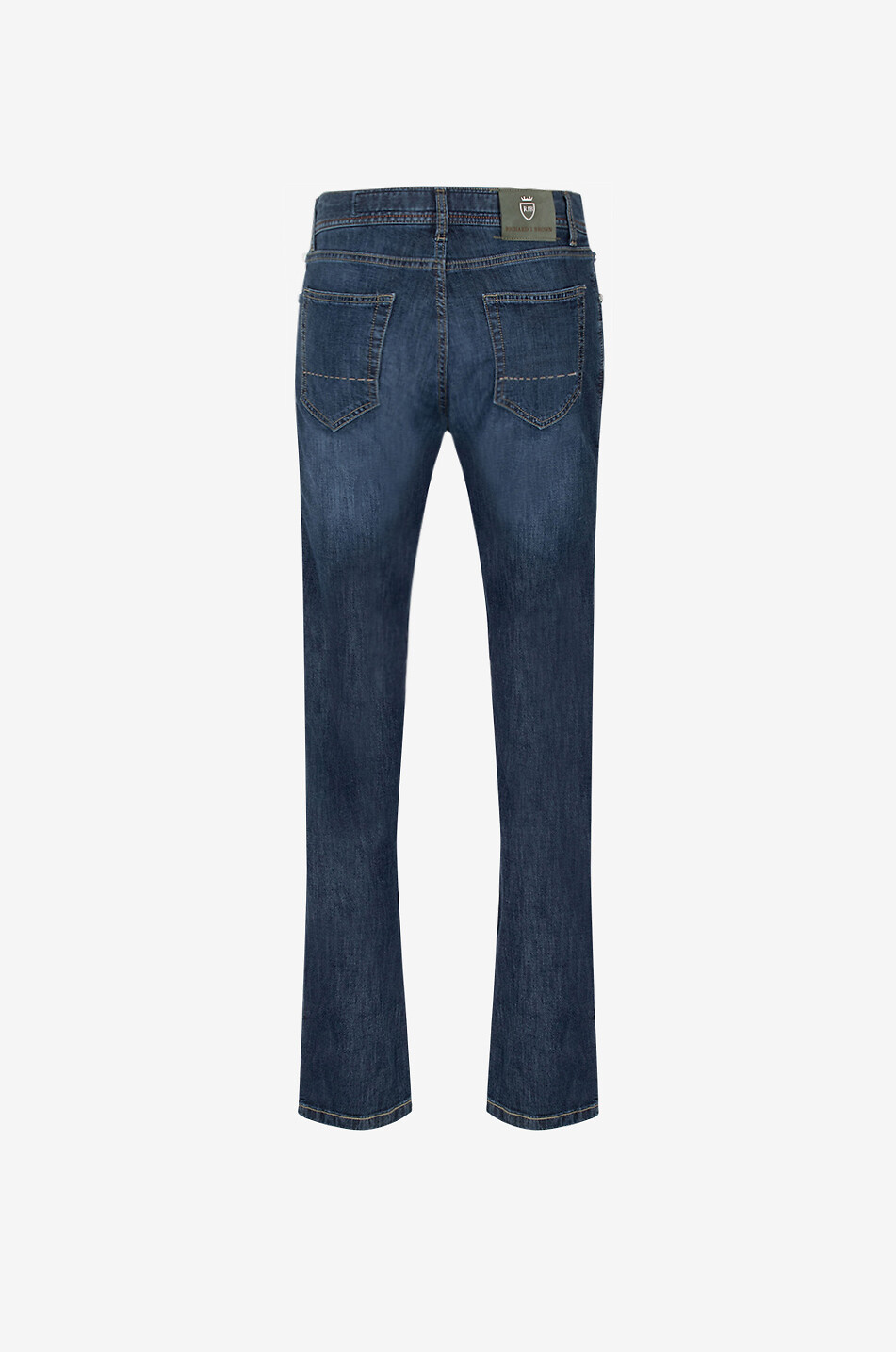 RICHARD J. BROWN Jean slim en coton modal et soie Tokyo Homme BLEU MOYEN 2