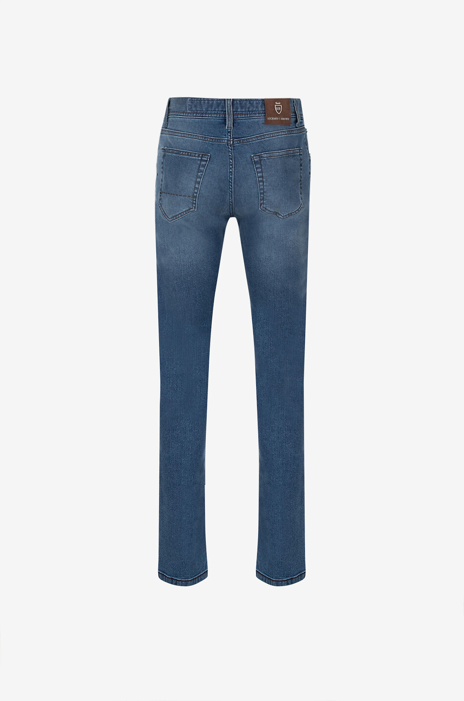 RICHARD J. BROWN Jean slim en coton modal et soie Tokyo Homme BLEU MOYEN 2