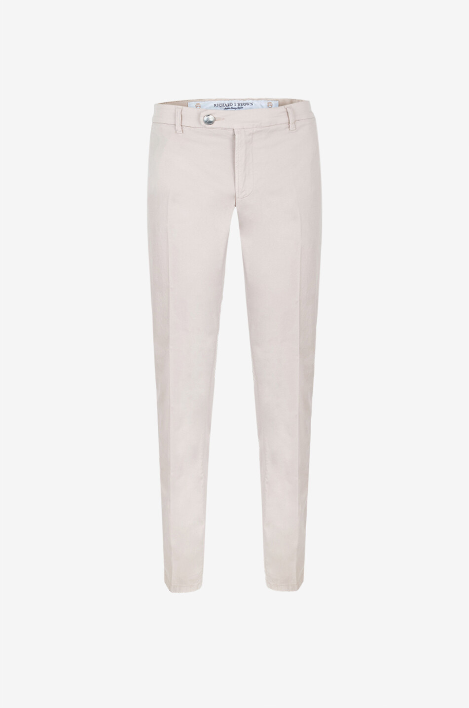 Singapore slim fit cotton and silk chino trousers