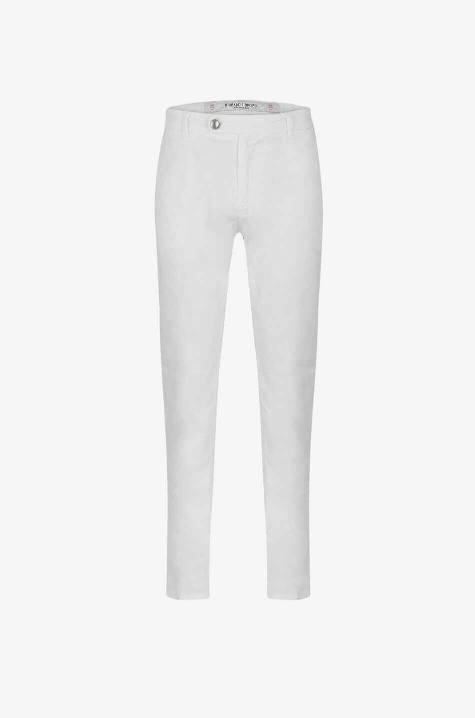Singapore slim fit cotton and silk chino trousers